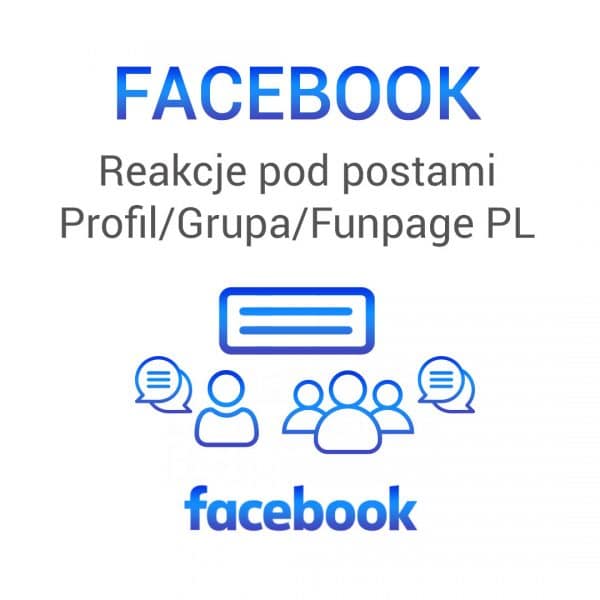 FACEBOOK Reakcje pod postami Profil / Grupa / FanPage PL