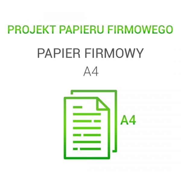 Projekty graficzne papieru firmowego - papier firmowy A4