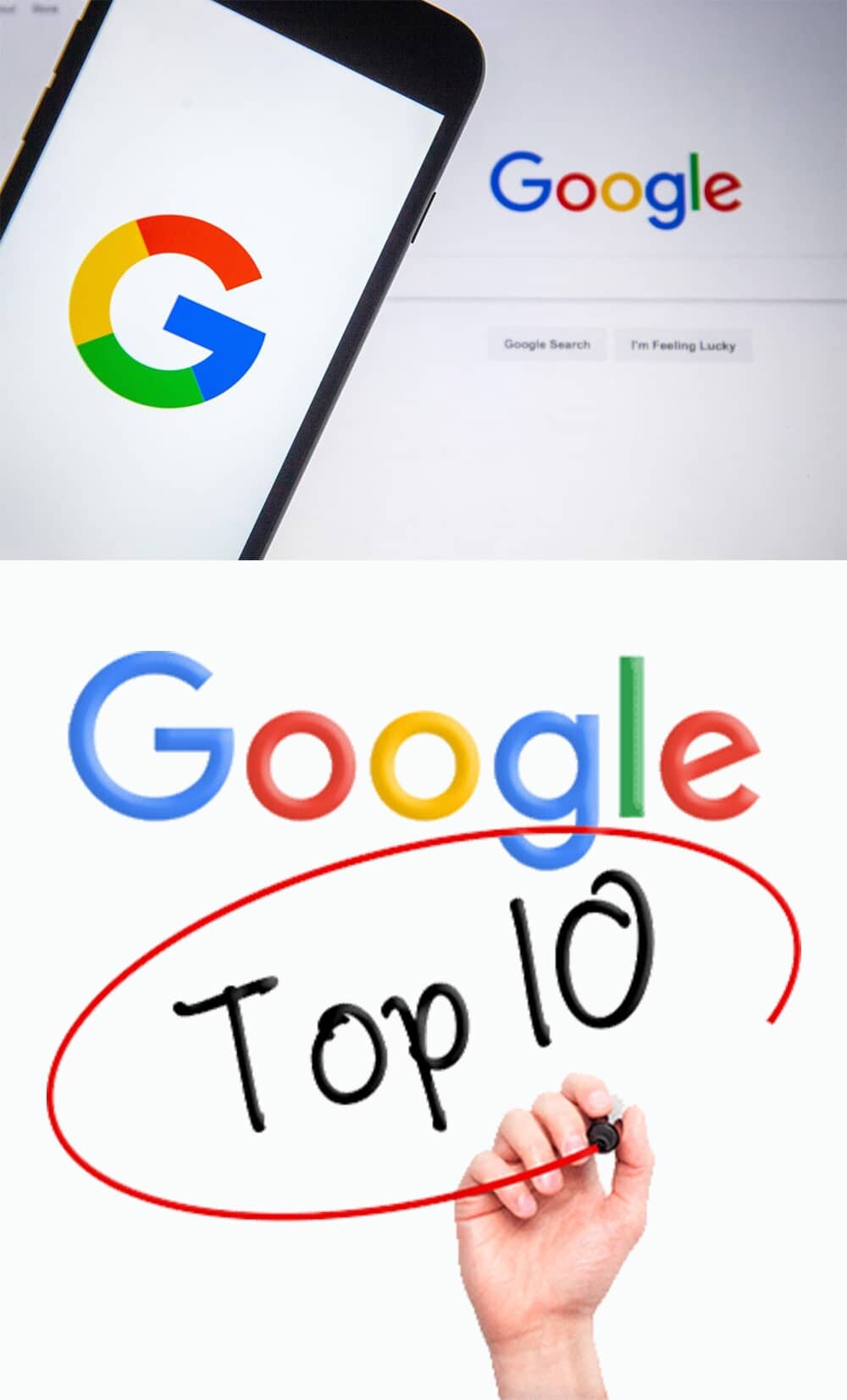 top 10 w google