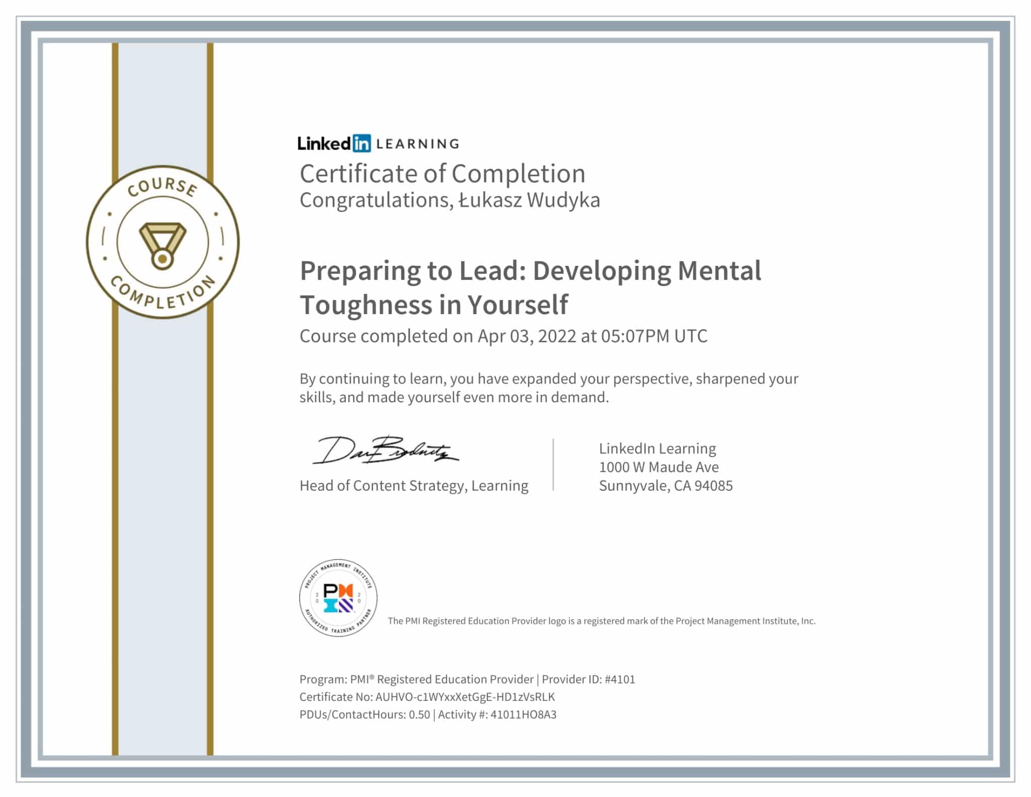 CertificateOfCompletion_Preparing to Lead Developing Mental Toughness in Yourself-1