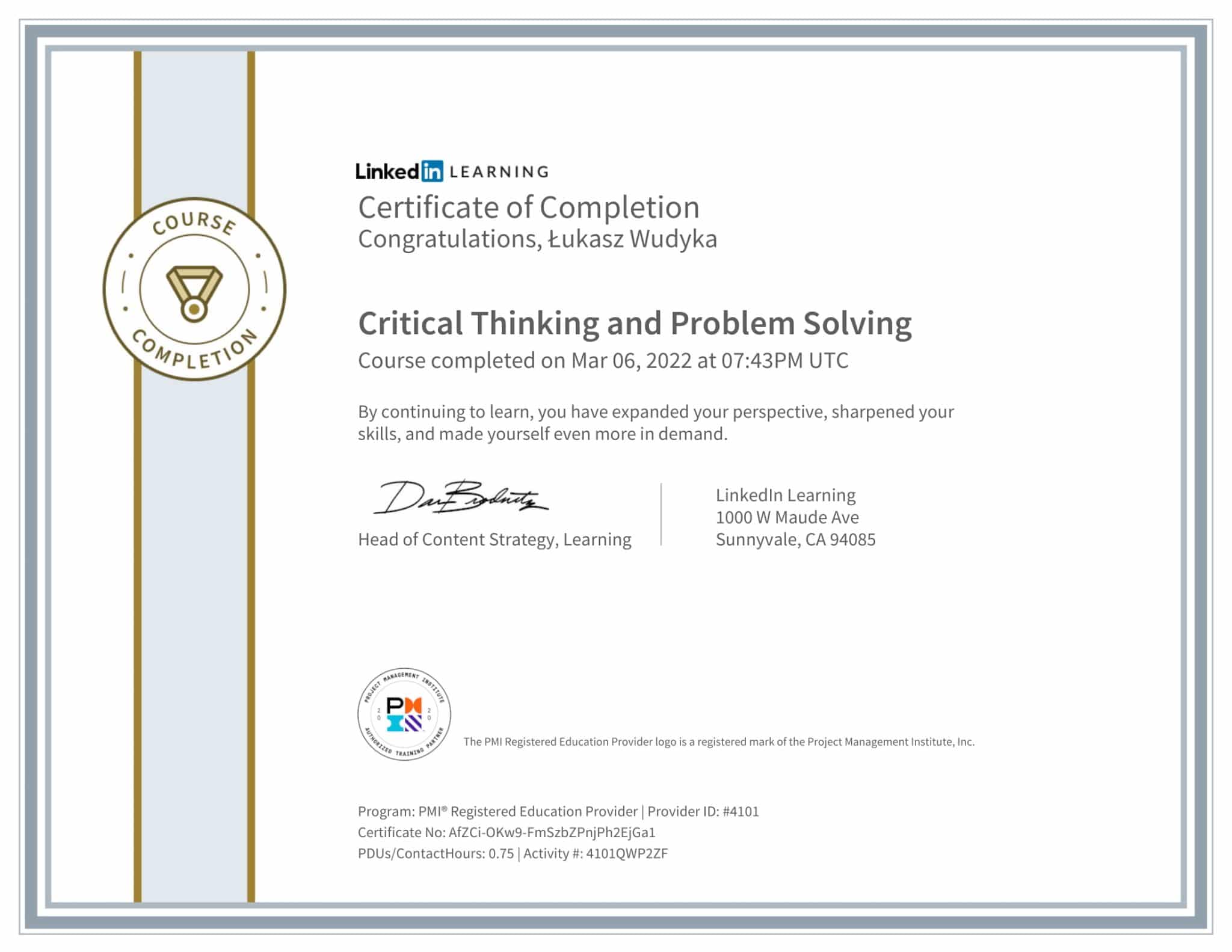 CertificateOfCompletion_Critical Thinking and Problem Solving (1)-1