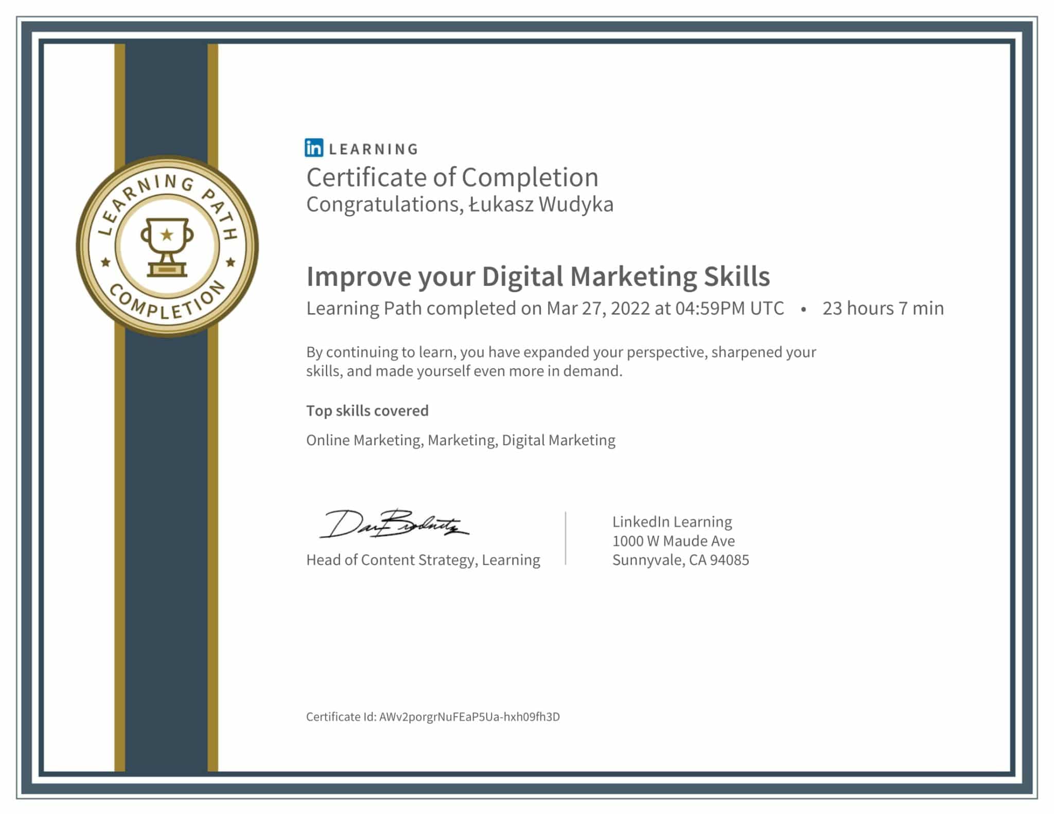 CertificateOfCompletion_Improve your Digital Marketing Skills-1