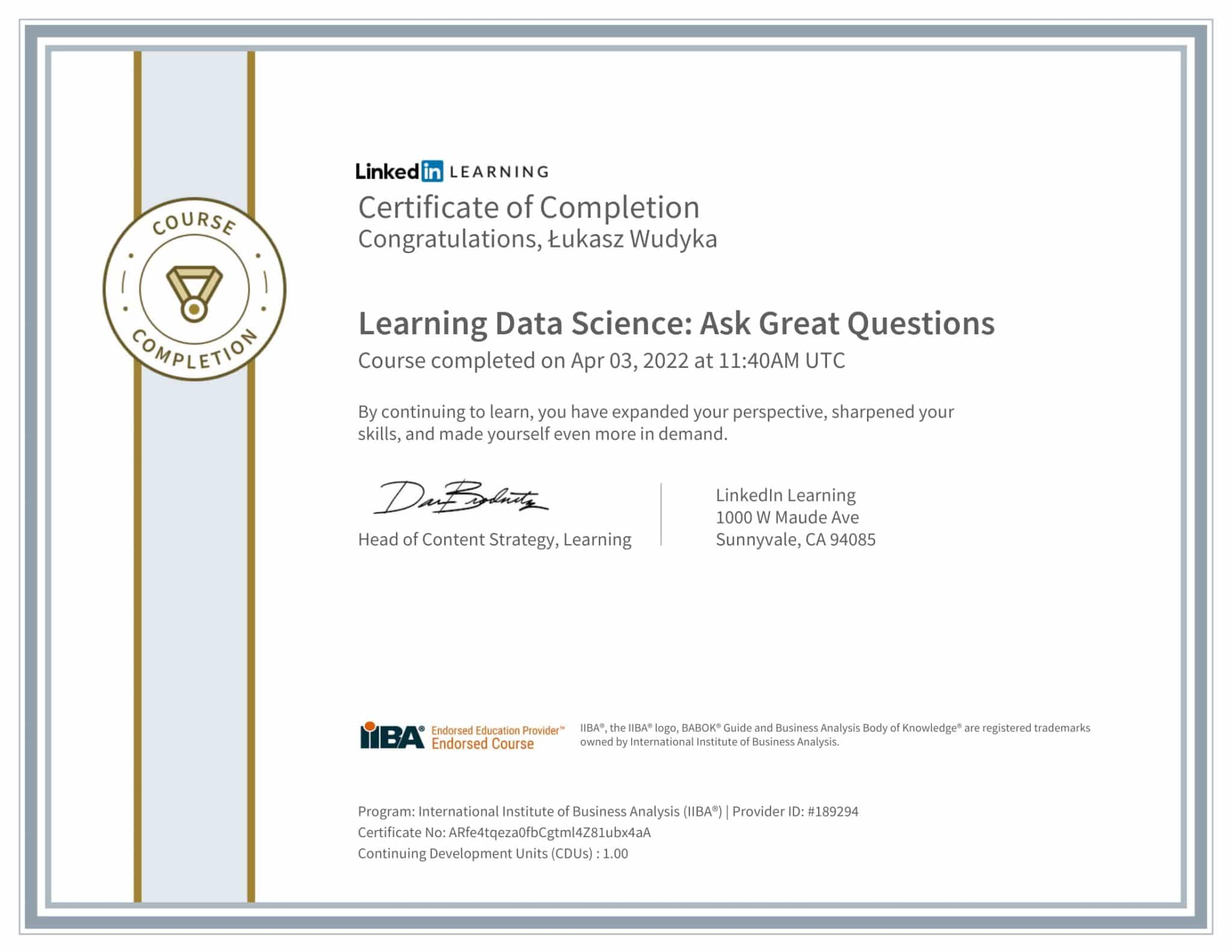 CertificateOfCompletion_Learning Data Science Ask Great Questions-1