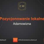 Pozycjonowanie lokalne Adamowizna – Pozycjonowanie lokalne w Adamowiźnie