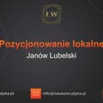 Pozycjonowanie lokalne Janów Lubelski – Pozycjonowanie lokalne w Janowie Lubelskim