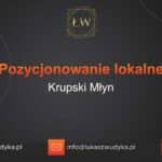 Pozycjonowanie lokalne Krupski Młyn – Pozycjonowanie lokalne w Krupskim Młynie