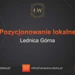 Pozycjonowanie lokalne Lednica Górna – Pozycjonowanie lokalne w Lednicy Górnej