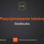 Pozycjonowanie lokalne Siedleczka – Pozycjonowanie lokalne w Siedleczce