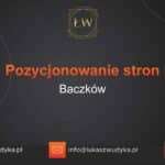 Pozycjonowanie stron Baczków – Pozycjonowanie w Baczkowie