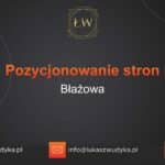 Pozycjonowanie stron Błażowa – Pozycjonowanie w Błażowej