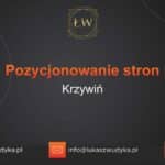 Pozycjonowanie stron Krzywiń – Pozycjonowanie w Krzywiniu