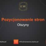 Pozycjonowanie stron Olszyny – Pozycjonowanie w Olszynach