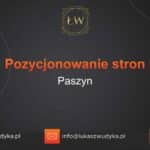 Pozycjonowanie stron Paszyn – Pozycjonowanie w Paszynie