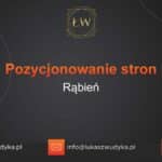 Pozycjonowanie stron Rąbień – Pozycjonowanie w Rąbieniu