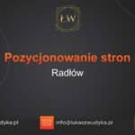 Pozycjonowanie stron Radłów – Pozycjonowanie w Radłowie