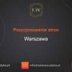 Pozycjonowanie stron Warszawa – Pozycjonowanie w Warszawie