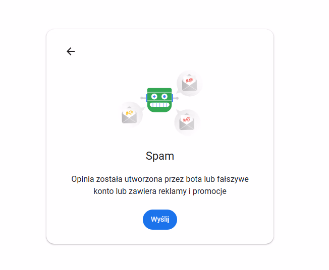 Jak zgłosić fałszywą opinię w Google? 2
