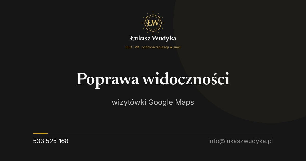 Poprawa widoczność wizytówki Google Maps