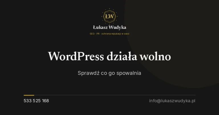 WordPress działa wolno? Sprawdź, co go spowalnia