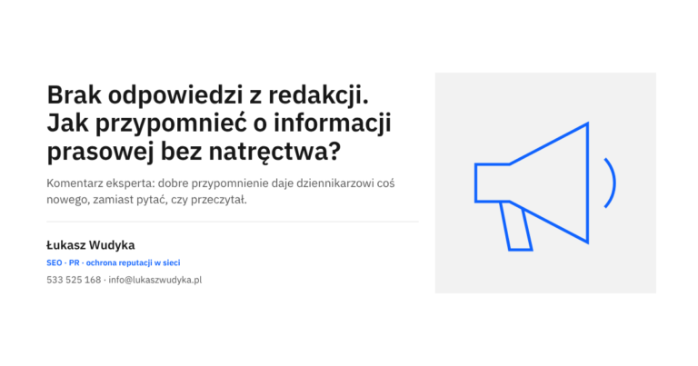 Brak odpowiedzi z redakcji na informację prasową: jak przypomnieć o sprawie uprzejmie i skutecznie