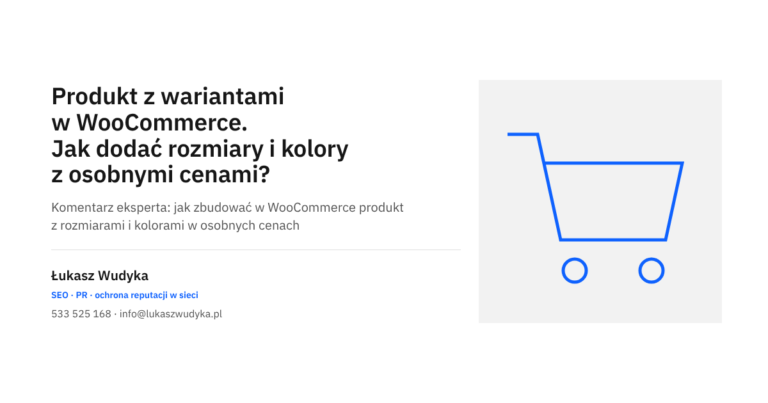 Produkt z wariantami w WooCommerce: dodawanie rozmiarów i kolorów z osobnymi cenami w sklepie internetowym