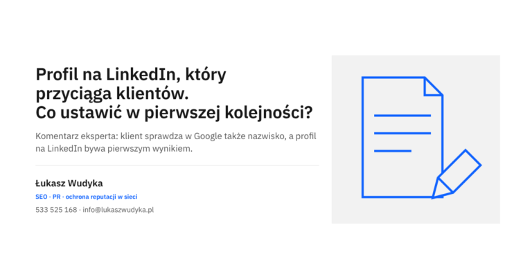 Profil na LinkedIn dla właściciela firmy: ustawienia, od których zależy pierwsze wrażenie klienta