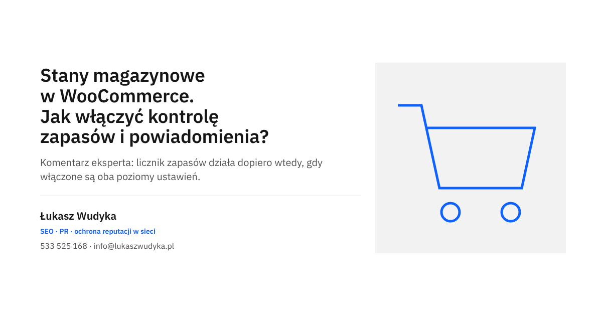 Stany magazynowe w WooCommerce: włączenie kontroli zapasów i powiadomień o niskim stanie towaru