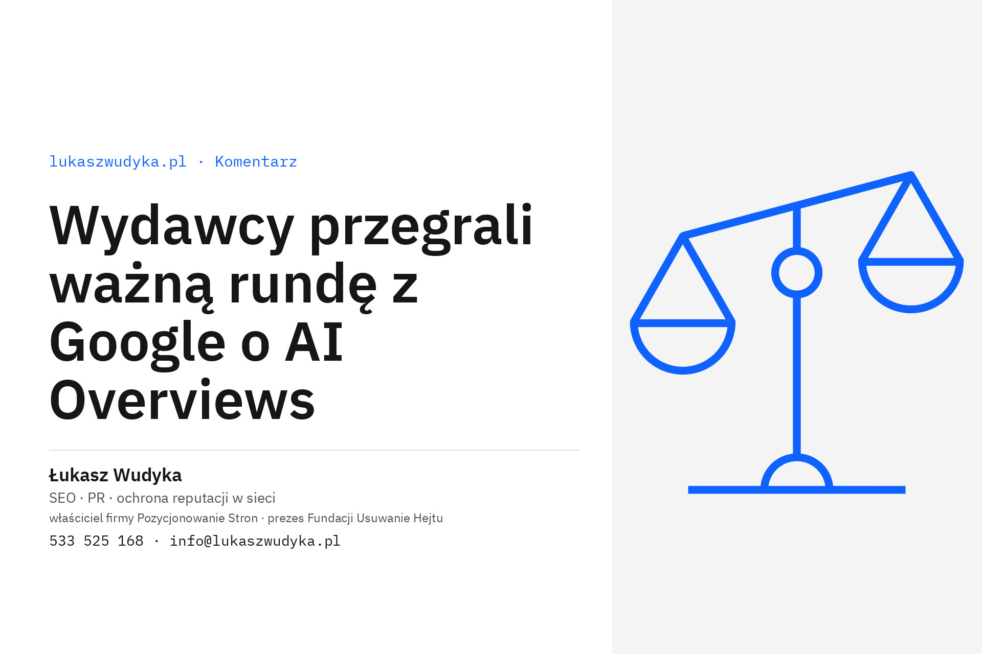 Wydawcy przegrali runde AI Overviews